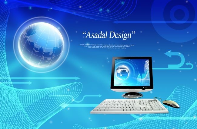 計(jì)算機(jī)科技背景PSD_科技數(shù)碼_psd分層素材_百圖匯