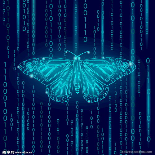 超強(qiáng)科技感蝴蝶背景板設(shè)計圖